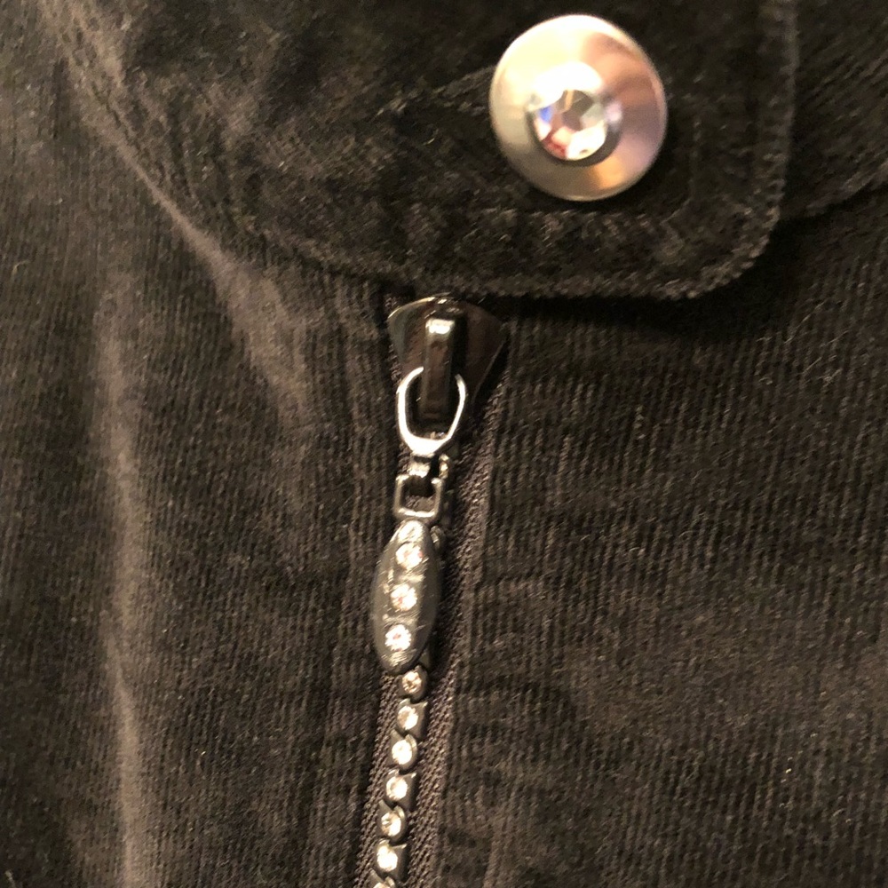 NWOT Quacker Factory Black Corduroy Jacket - Picture 3 of 5
